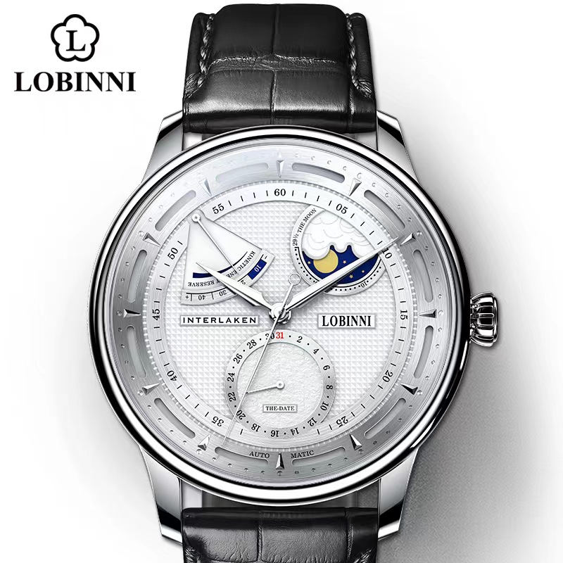 Lobinni Moon Phase Seagull Wat - Omega Watch Constellation review and price