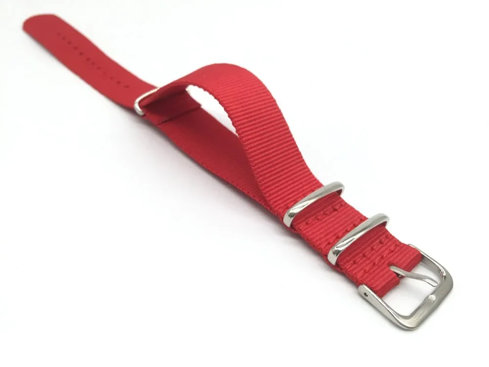 Red Nylon Strap Men&Women 18mm - Nato Strap Nylon review and price
